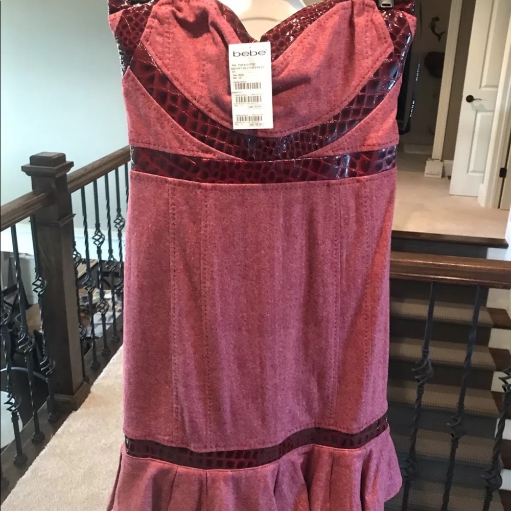 Bebe Croc Dress 10 Halter NWT
